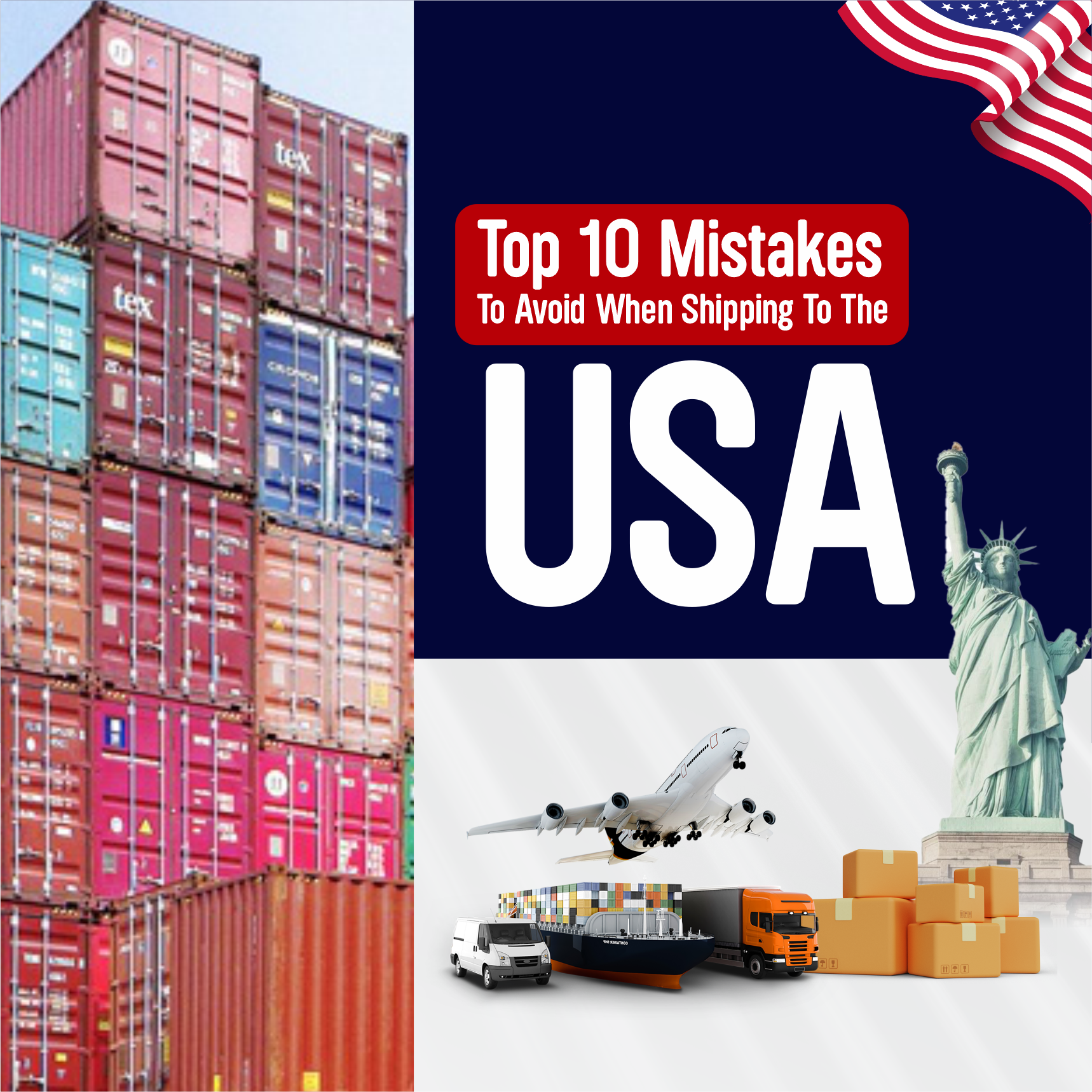 Top 10 common shipping mistakes to avoid when exporting goods to the USA – freight containers, air cargo, and customs tips for Nigerian exporters