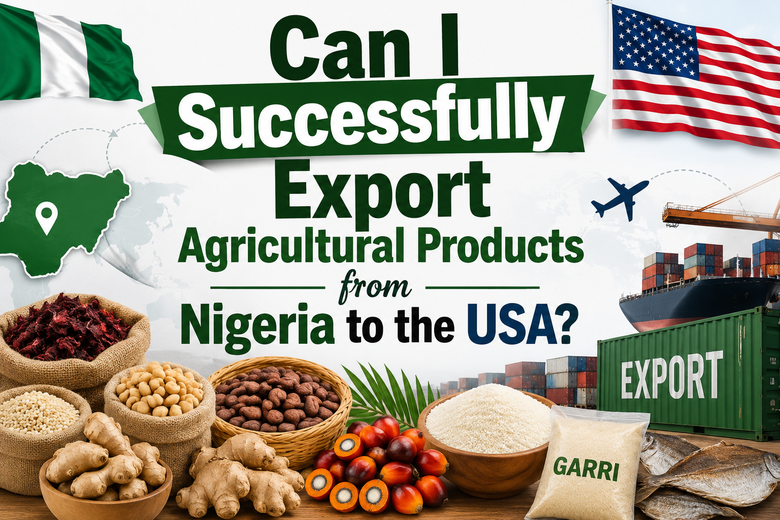 Can I Successfully Export Agricultural Products from Nigeria to the USA?